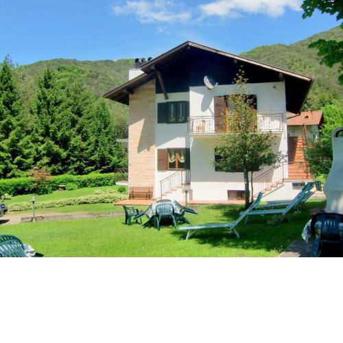 In a sunny position in the nature nearby the Lake Ledro
