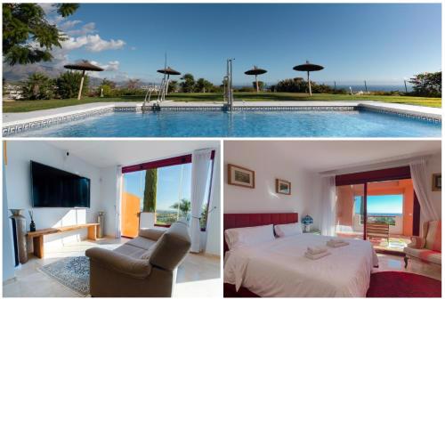 Incredible house with magnificent sea views and private garden in Benahavís