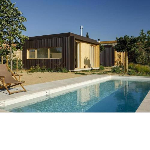 Increíble casa modular con piscina