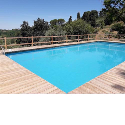Inviting holiday home with swimming pool