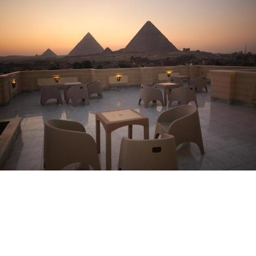 Isis pyramids view