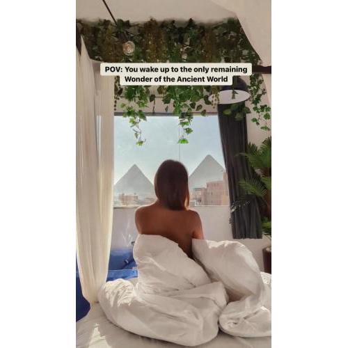 Jacuzzi pyramids view