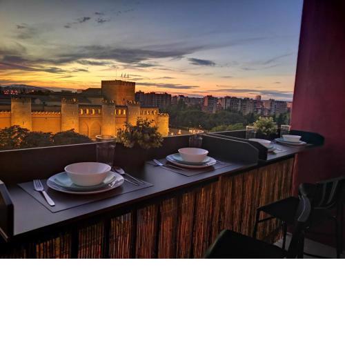 La balconada de la Aljafería