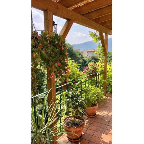 La Casa Rosa di Segusino with SPA Jacuzzi in garden