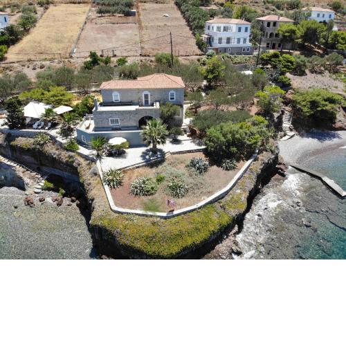 Lady of Hydra Villa, sea front view, private beach