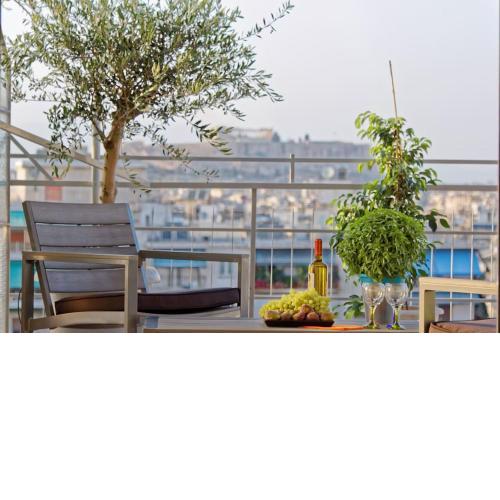 Large terrace with Acropolis of Athens view