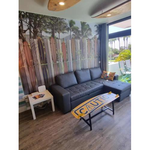 Las Americas Stylish Surf Apartment on beach promenade