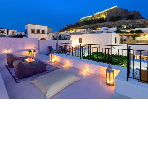 Lindos Villa Petra with Acropolis View