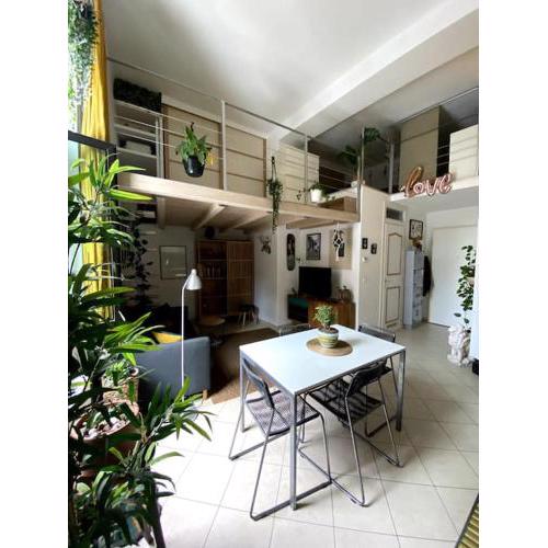 Loft intero stile jungle