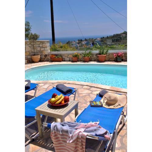 Loggos Seaview Cottage with Pool by Konnect