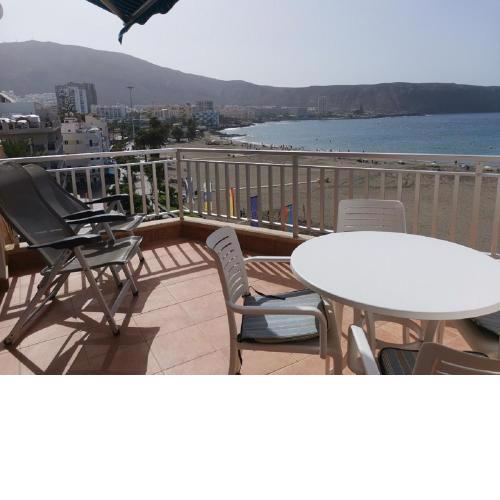 Los Cristianos Topfloor 5B 1ère ligne de mer terrasse vue mer panoramique