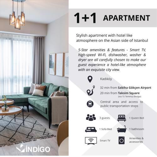 Lovely 1 bdrm apt in Kadikoy Nespresso/Wi-Fi