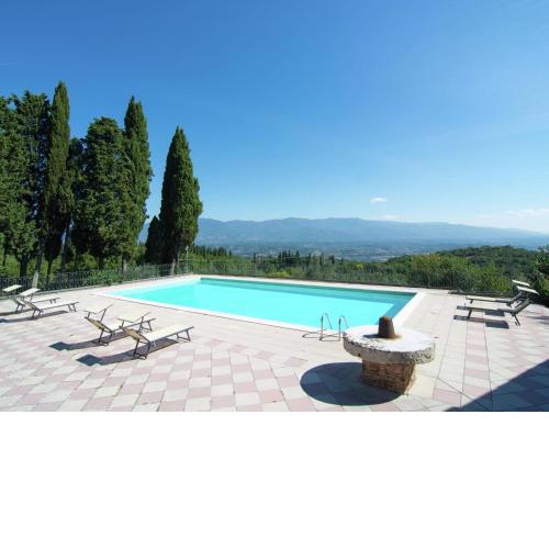 Lovely estate not far from Florence on a hill with olives trees and cypresses