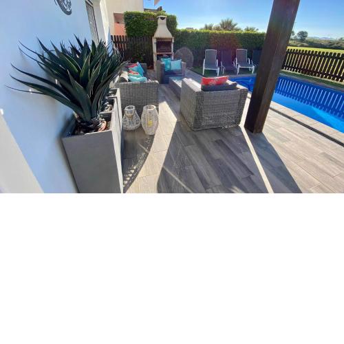 Lovely South Facing Apartment with Private Heated Pool and Golf Course Views ANA26