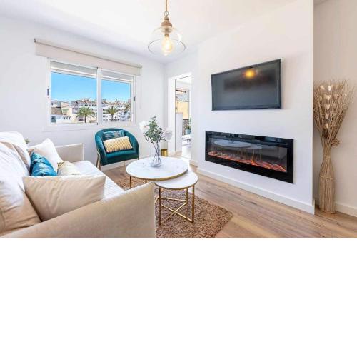 Luxurious apartment in Arroyo with pool.