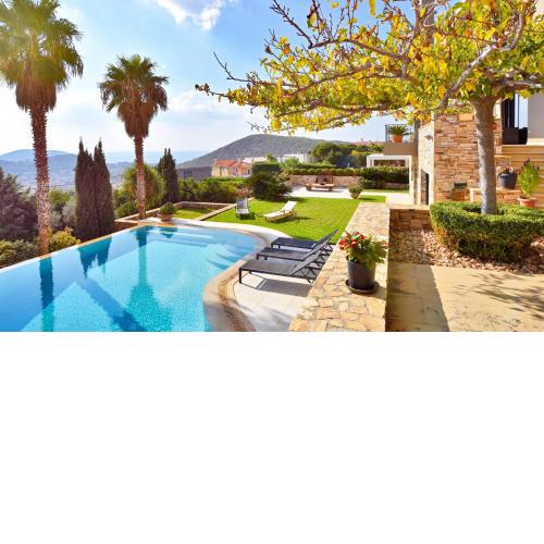 Luxurious Villa Dionysus with a swimming pool and sea view