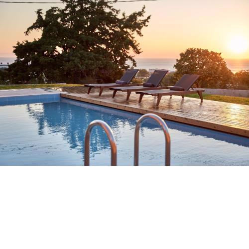 Luxury Rhodes Villa Anissa Villa Sea View Private Swimming Pool 4 BDR Kalithea
