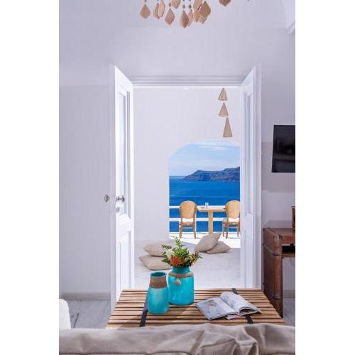 Luxury Santorini Villa Infinity Blue Villa Outdoor Plunge Pool Sea Caldera View 1 BDR Oi