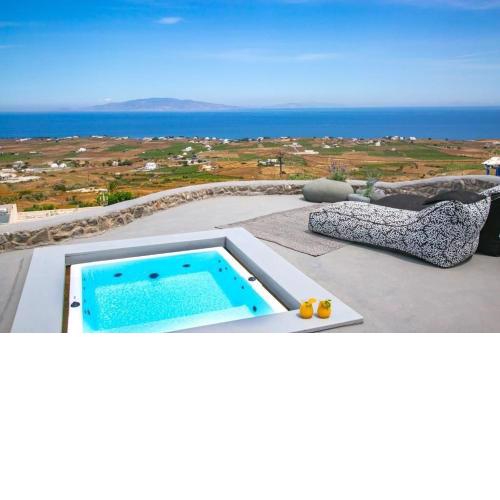 Luxury Santorini Villa Villa Elysian Dyo Private Hot Tub Air Conditioning 1 Bedroom Oia