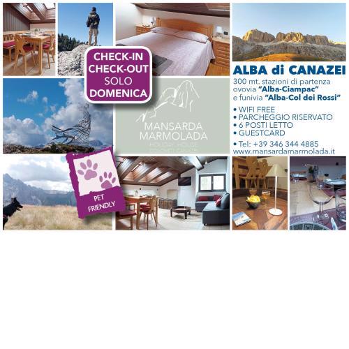 MANSARDA MARMOLADA sui campi da sci