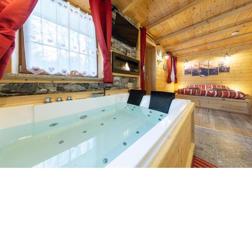 MINI PISCINA e VASCA IDROMASSAGGIO, SAUNA-AL RANCH DOLOMITI PASSION SPA appartamenti