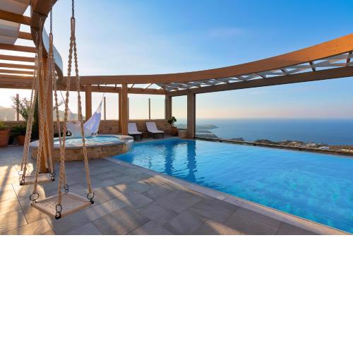 Minimalist Mediterranean Blue key Villa with Sea View Infinity Pool