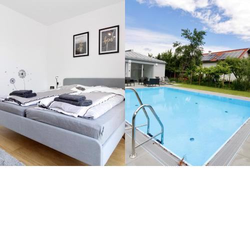 Modern Balcony Apartment with Pool close to Lake in "Donaustadt"