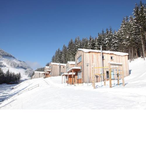 Modern detached wooden chalet in Pr bichl Styria with terrace