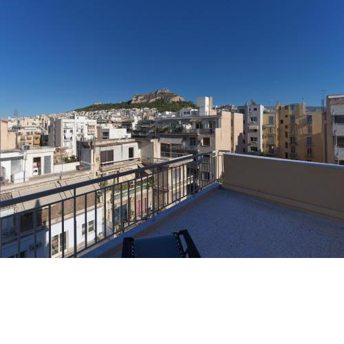 Modern loft with Lycabettus hill view