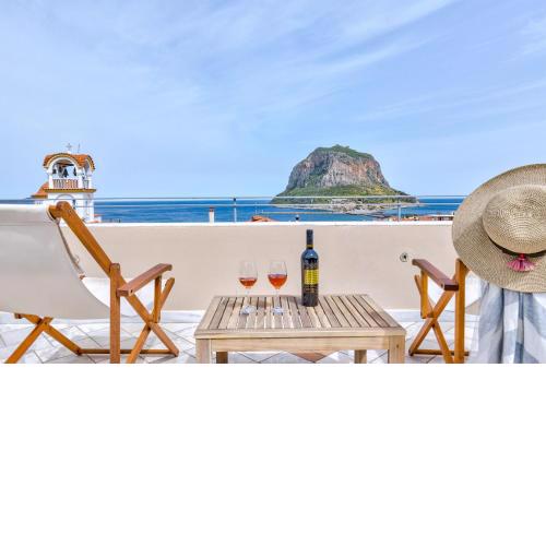 Monemvasia Modern Flat with Panoramic Sea View