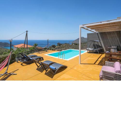 New Modern Villa Mirthios Panorama with Private Swimming Pool and BBQ!