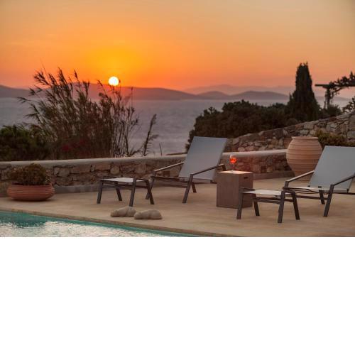 Newly built spectacular Sunset villa at St. John, Mykonos