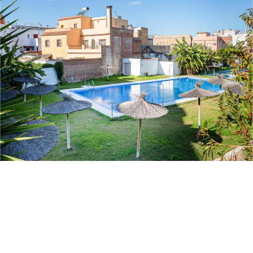 Nice apartment in La ALgaba with 3 Bedrooms and Outdoor swimming pool