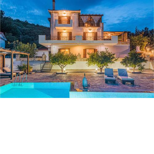 Nice home in Kokari with WiFi, Private swimming pool and Jacuzzi