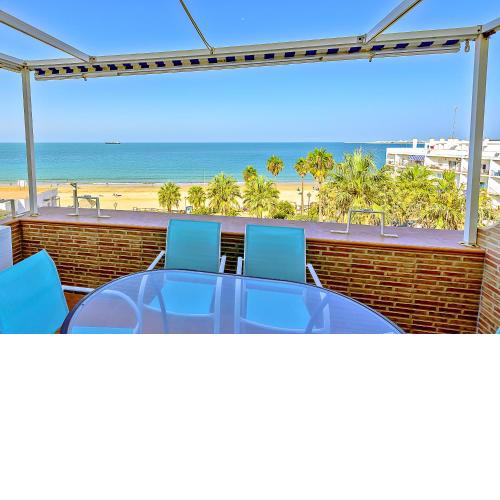 Ocean Sunset Beachfront Houses with Terraces