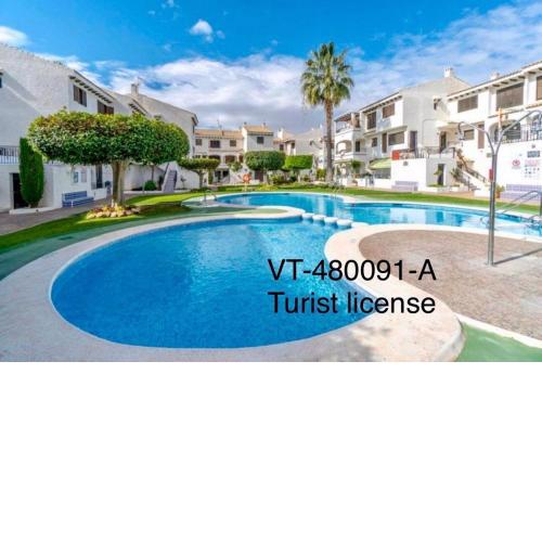 Oleza Garden - Laguna Rosa - Playa Flamenca - Pool & Garden View.