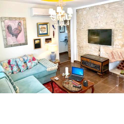 One bedroom appartement at Rota 500 m away from the beach with sea view furnished terrace and wifi