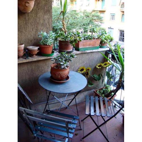 One bedroom appartement with furnished balcony and wifi at Roma