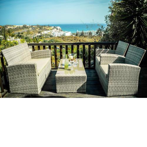 One bedroom appartement with sea view private pool and furnished garden at San Bartolome de Tirajana 1 km away from the beach