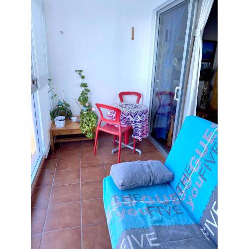 One bedroom appartement with sea view shared pool and balcony at Tacoronte