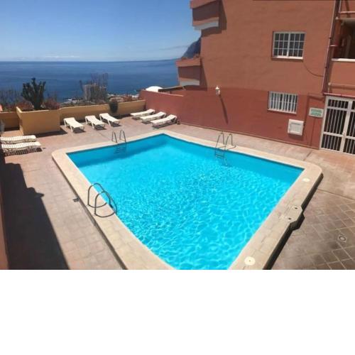 One bedroom appartement with sea view shared pool and terrace at Santiago del Teide