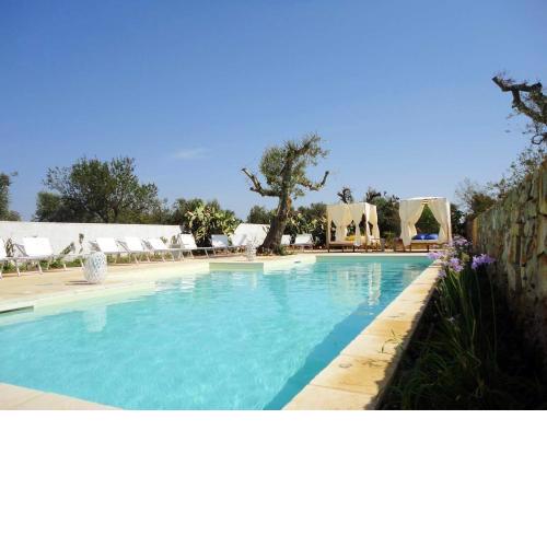 One bedroom appartement with shared pool enclosed garden and wifi at Galatone