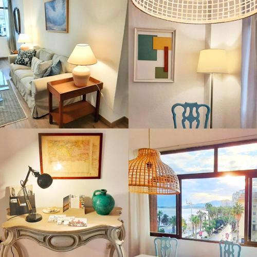 Panoramic views to the sea in Malaga