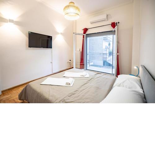 Panormou metro station 1 bedroom 2 persons flat