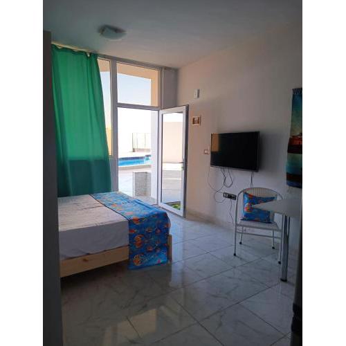 Pool view studio beside ElGouna & Kite