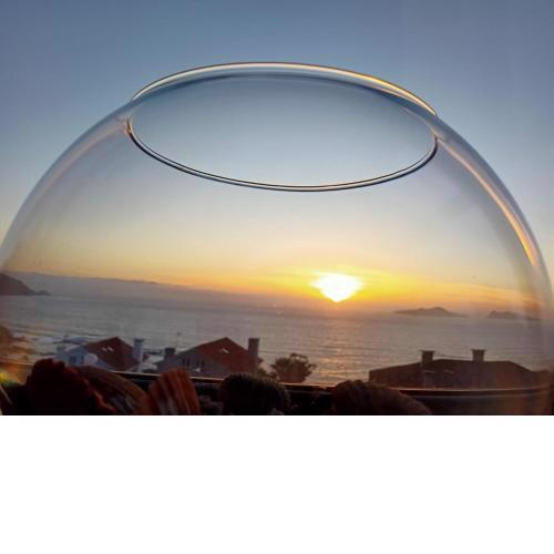 Precioso apartamento con terreno y vistas a cies