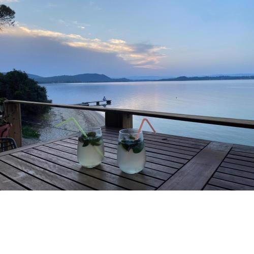 Private Seafront residence with amazing view of Diaporos Island in Vourvourou