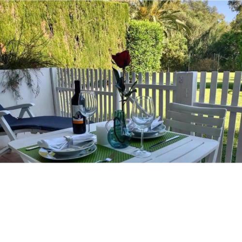 Puerto Banus Suite Marbella terraced with gardens access and 5mins walk to the beach