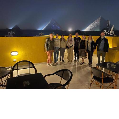 Queen Cleopatra pyramids view