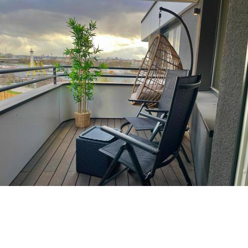 Riverfront Apartment with Balcony and AC
